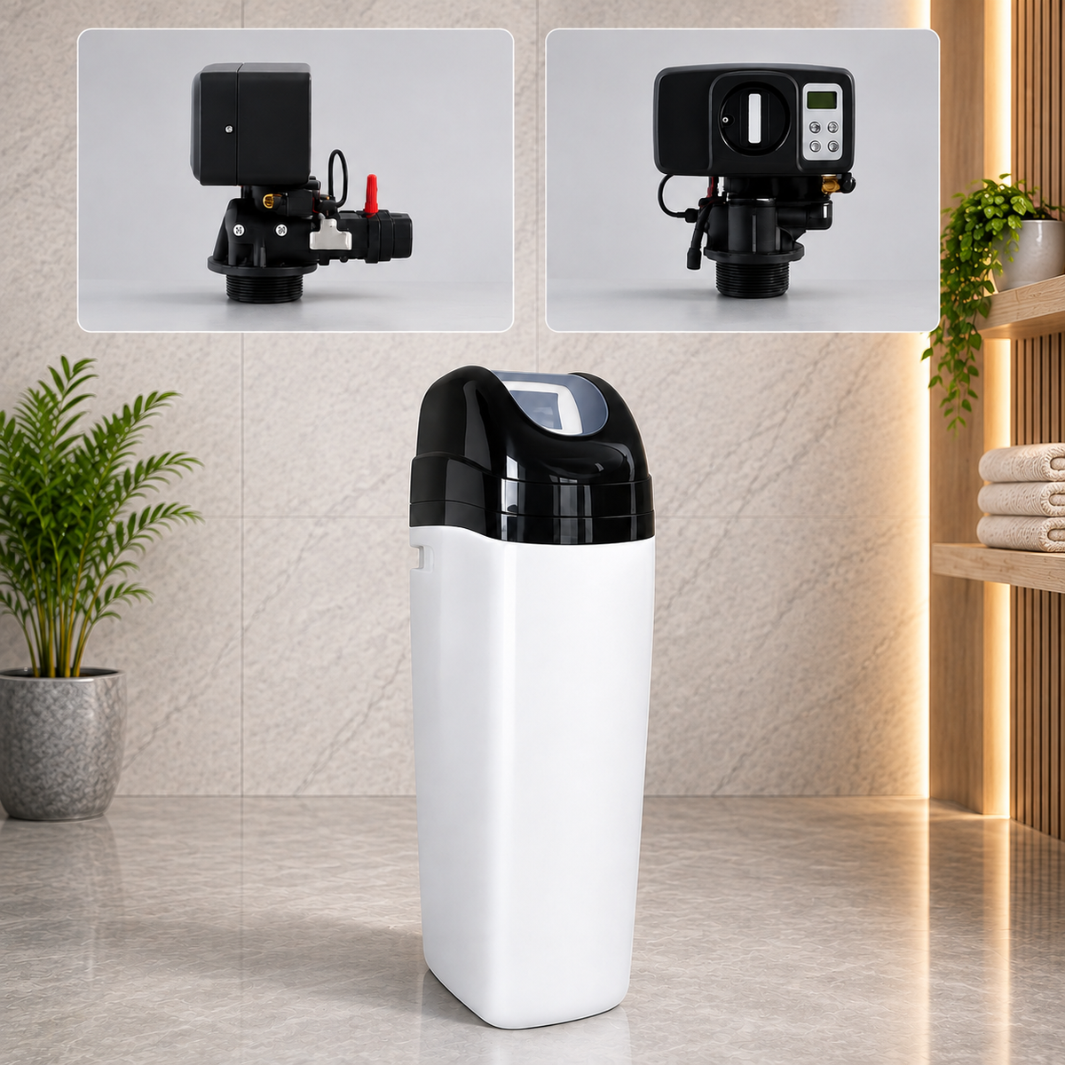 Dedurizator apă Cabinet CS10H – 25 L rășină, valvă automată 1650